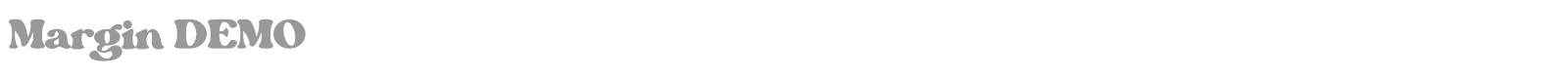 Margin font preview